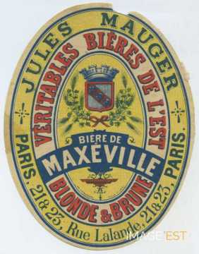 Étiquette Bière de Maxéville (Paris)